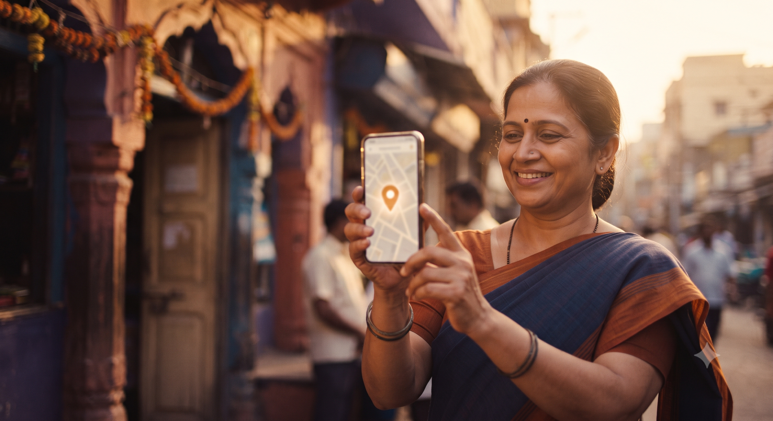 Customer finding a local business through SEO in Delhi NCR