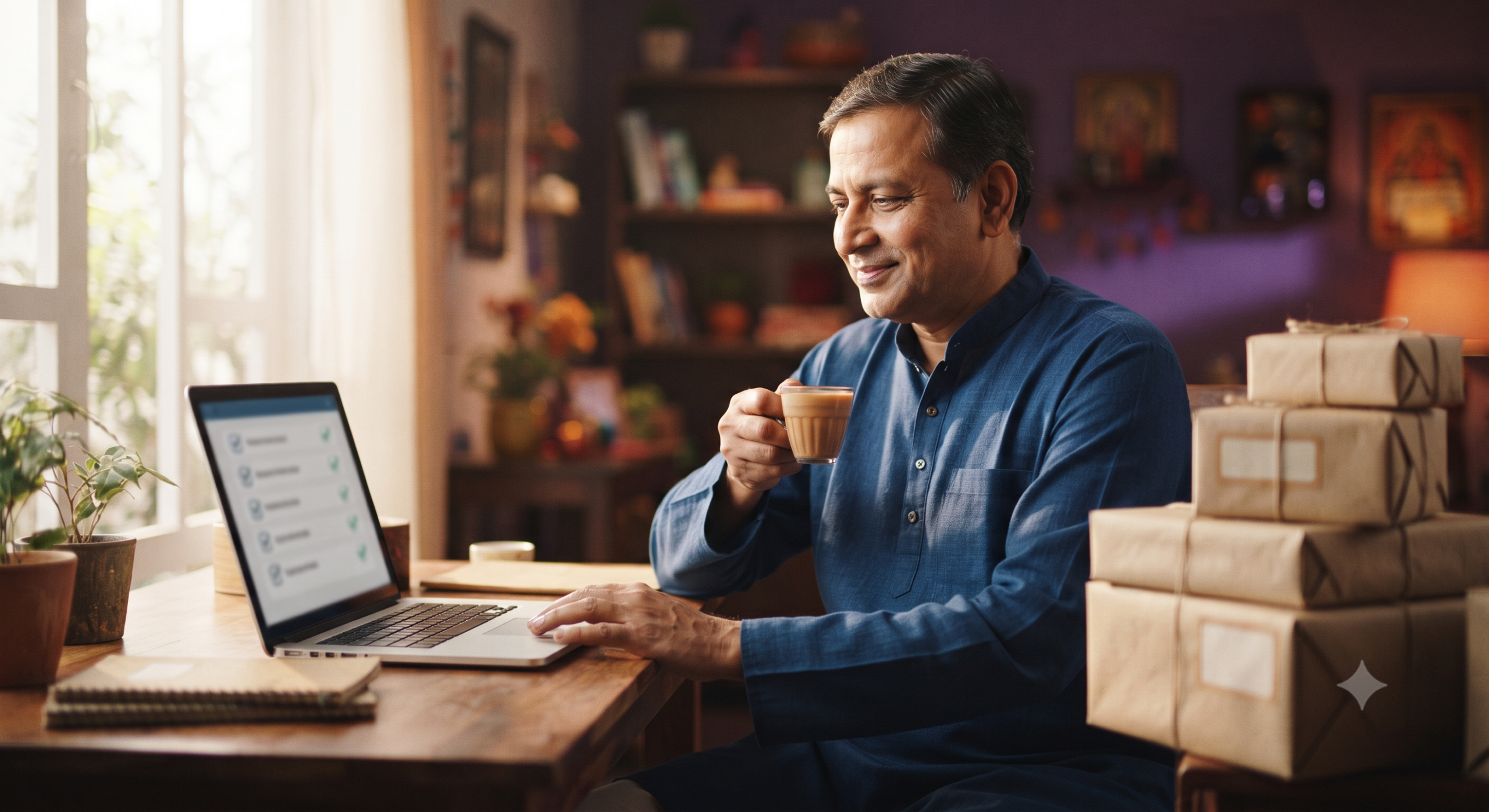 Business owner managing orders smoothly with a custom CRM system